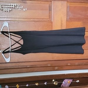 Black criss cross dress